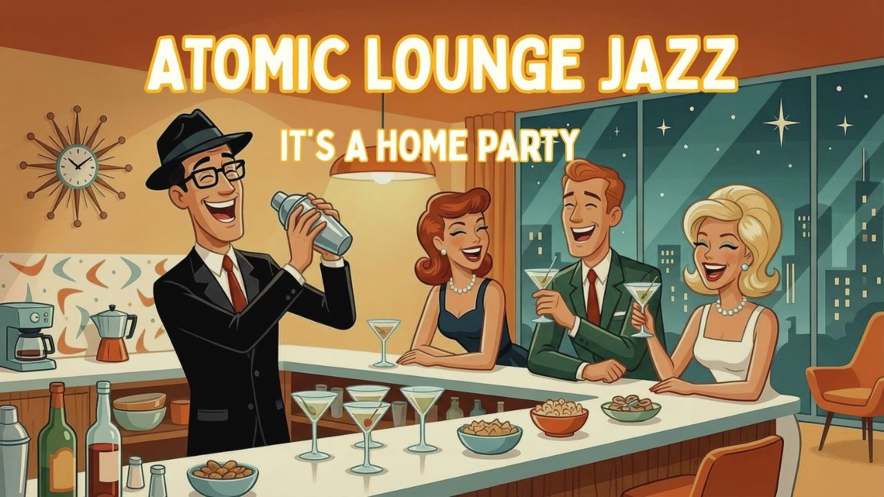 60’s Atomic Cocktail Lounge Music | Work, Study, Relax – Retro Cocktail Bar Party Night