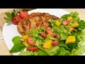 PECHUGAS DE POLLO EN FREIDORA DE AIRE (AIR FRYER) CON UNA DELICIOSA ENSALADA MIXTA 😋👩🏼‍🍳🥗