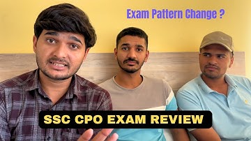My SSC CPO EXAM REVIEW 1st day 1st shift 9 dec.