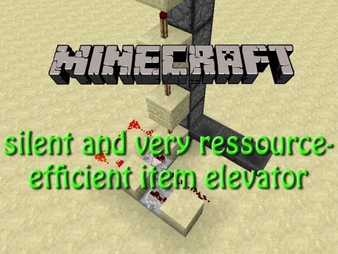 Simple droppervator tutorial, silent, very efficient item elevator for minecraft 1.6.2