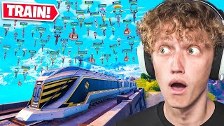 I Got 100 Players To Land On The Train In Fortnite Chapter 5