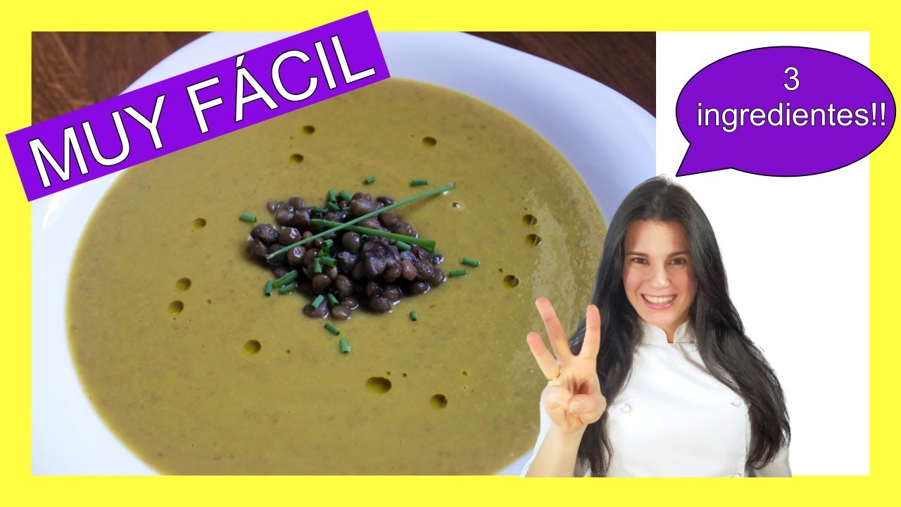 Cómo cocinar CREMA de LENTEJAS 👉 La más Fácil, BARATA y Nutritiva