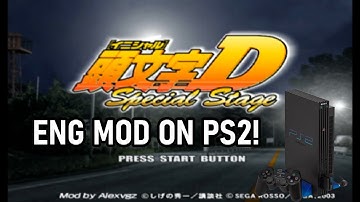 Initial D Special Stage English Translation Mod on a Real PS2!