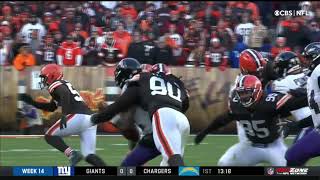 Jadeveon Clowney Hit Stick on Tyler Huntley