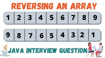 Write a program to reverse an array in java|how to reverse an array in java| java interview question