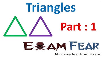 Maths Triangles part 1 (Introduction) CBSE class 9 Mathematics IX