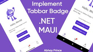 How to Implement Tabbar Badge using .Net MAUI - Add Dynamic Tabbar Badge Number for .Net MAUI Shell