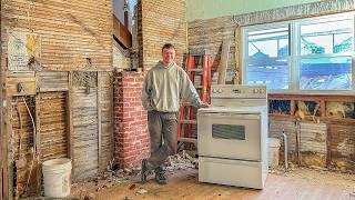 Restoring A $7,000 Hoarder Mansion: Kitchen Demolition