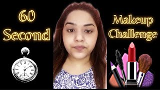60 SECOND MAKEUP CHALLENGE | #shorts