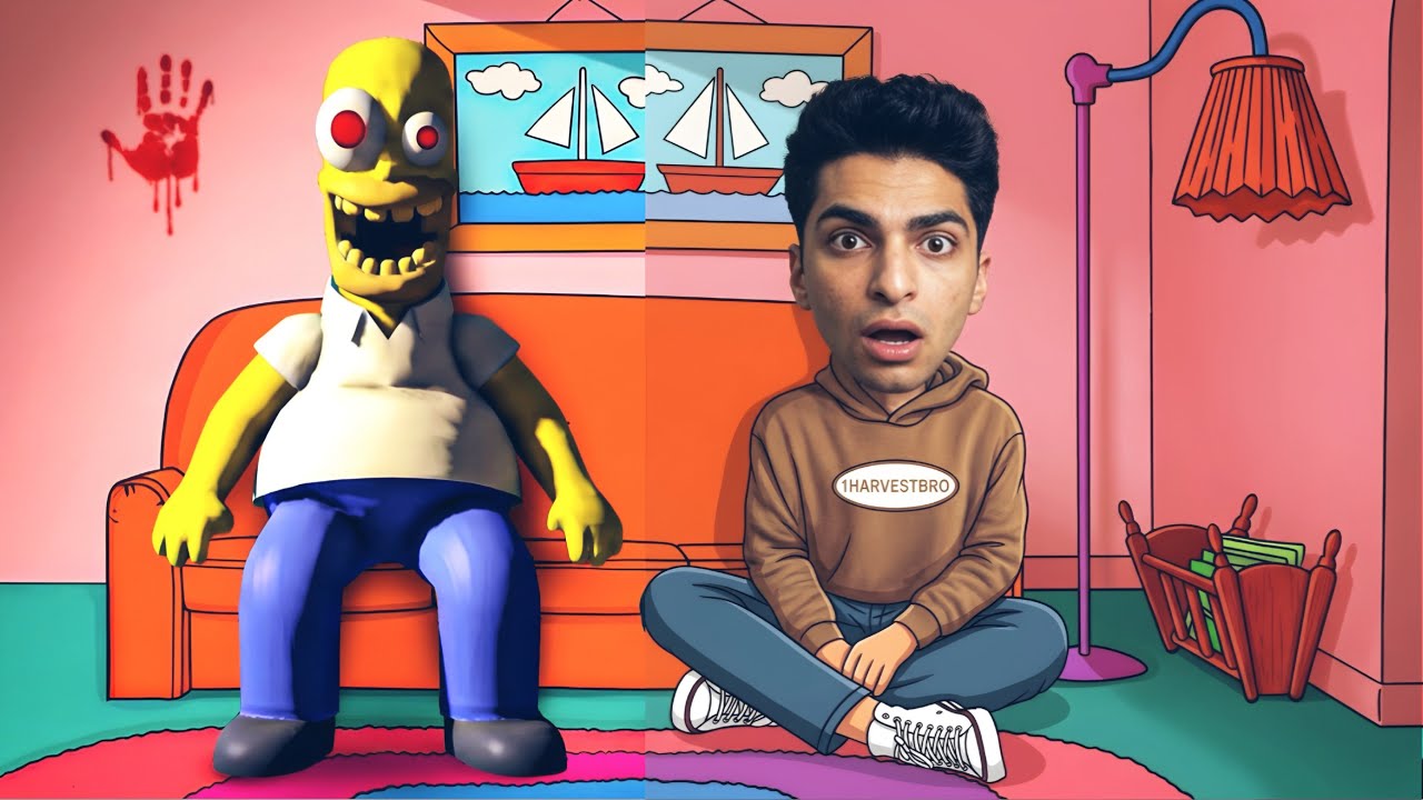عبده ماندو موجود في منزل صديقه ولكن ابو صديقو اتجنن وبيحاول السيطره علي العالم😱 | homer evil 😈