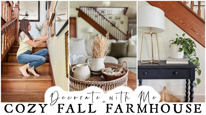 Fall DECORATE WITH ME - Cozy Staircase Gallery Wal...