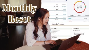 APRIL MONTHLY RESET | We overspent... budgeting, planning, and goal setting 💸