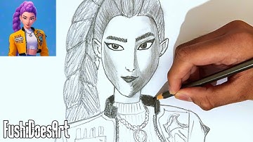 How to Draw Rumi Very Easy! (KPop Demon Hunters) | Step By Step Drawing Tutorial