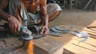 Most Satisfying ASMR Blacksmithing Ever | Handmade Sickle Forging in Indonesia Traditional Village