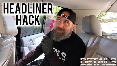 How do we clean headliners?