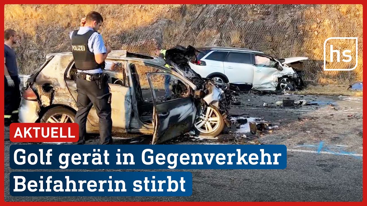 Frontalcrash auf Bundesstraße endet für Beifahrerin tödlich | hessenschau