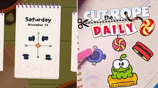 Cut The Rope Daily November 22 2025 Walkthrough 10 Stars
