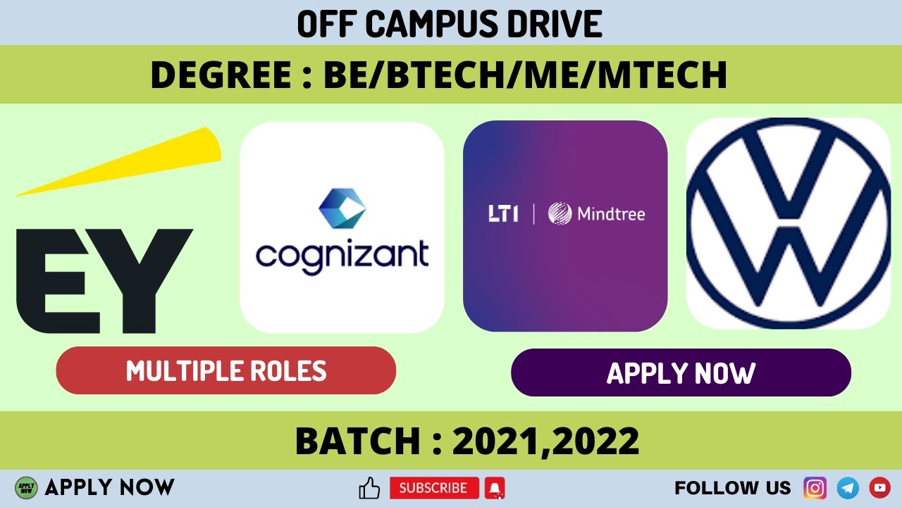 LATEST HIRING UPDATE 🔥🔥 | EY | COGNIZANT | MINDTREE | NEW 2023 OFF CAMPUS HIRING 