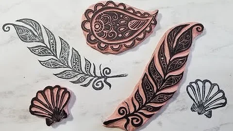 DIY Feather Rubber Stamp Tutorial with Yvette St. ...