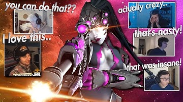 Twitch Streamers reaction to my Widowmaker Montage - Overwatch