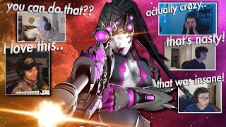 Twitch Streamers reaction to my Widowmaker Montage - Overwatch