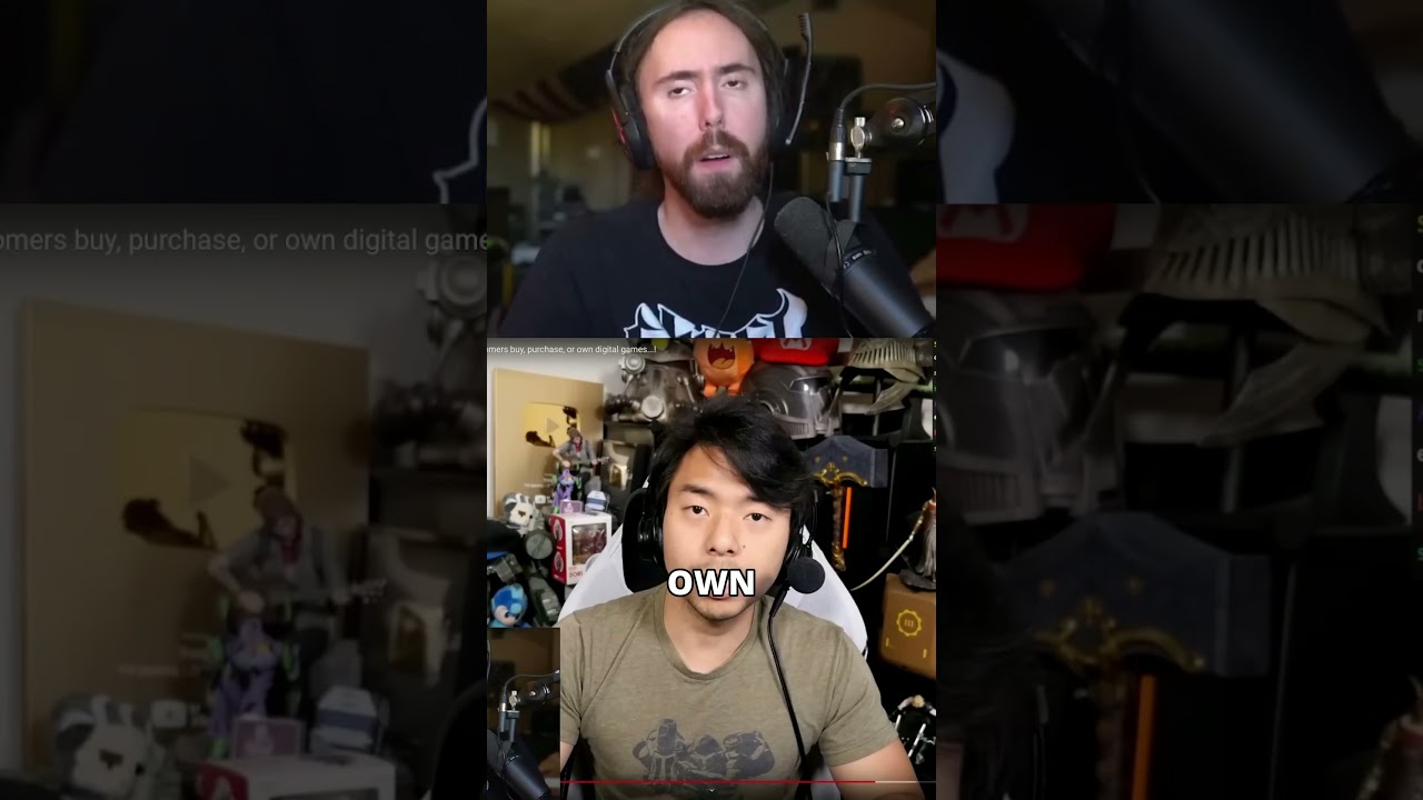 Asmongold explaining digital ownership