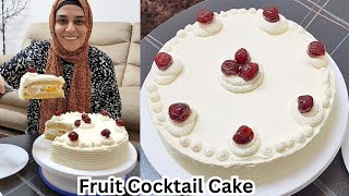 Eid Series Ep 3 - NO OVEN Fruit Cocktail Cake - apki Eid ko aur meetha bana dega ye cake🎂🍰