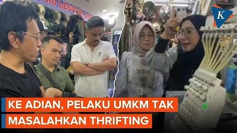 Ditanya Adian, Pelaku UMKM Mengaku Tak Masalahkan Pedagang Thrift
