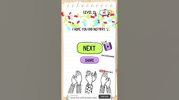 Brain Test : Tricky Puzzles | Level21 | Walkthrough Solutions | ( WITH EXPLANATIONS)