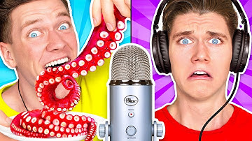 Guess That ASMR Sound w/ Octopus, Raw Honeycomb, DIY Slime & Aloe Vera Challenge