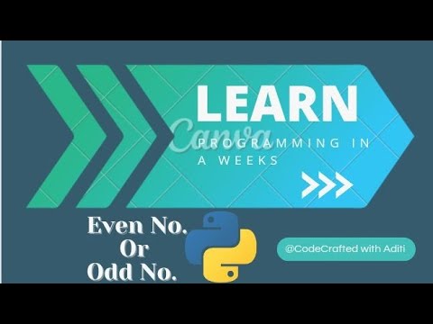 "Python Tutorial: Checking Even or Odd Numbers with Input | Beginner's Guide"