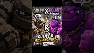 😂 GOLEM x GOLEM DE ELIXIR: QUEM É O TANQUE DE VERDADE? #clashroyale #golem #supercell