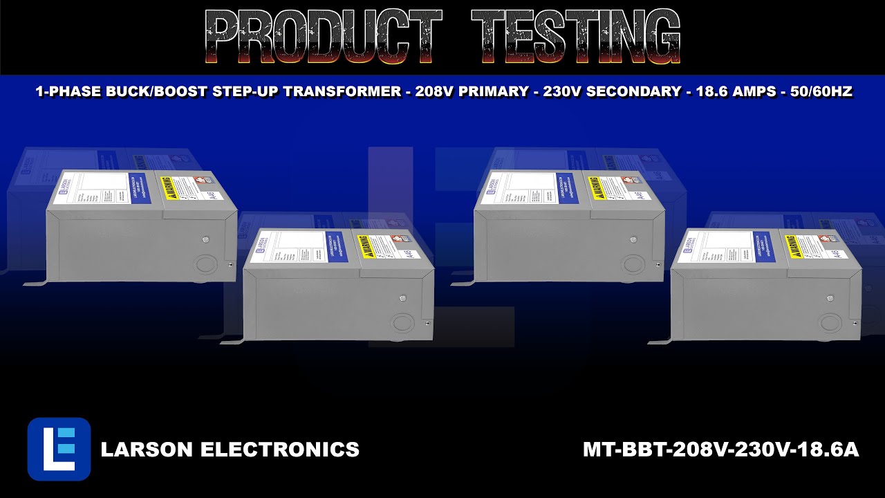 1-Phase Buck/Boost Step-Up Transformer - 208V Primary - 230V Secondary - 18.6 Amps - 50/60Hz
