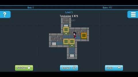 Push the Box (Sokoban) level 5