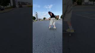 Skater pushes switch mongo during line