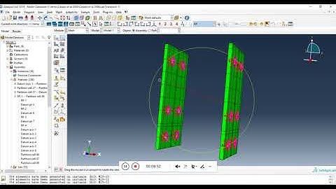 Modelling Steel-Concrete Composite bolted connection (meshing part 1) - Part 19