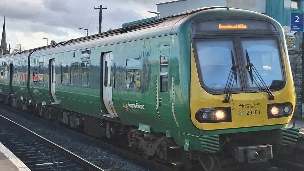 Irish Rail Ride. Irish Rail 29109. Service to Dublin Connolly - YouTube
