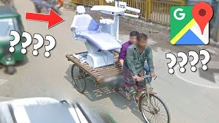 WHAT DID I JUST SEE in Google Street View..?