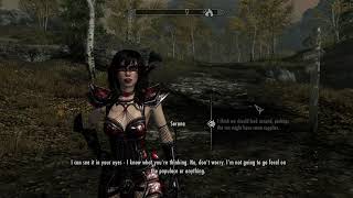 Serana Mod Dialogue Add On:  Traveling to High Hrothgar