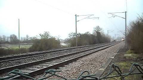 kiln lane level crossing double class 66 GBRF and class 170 crossover
