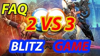 Thirst for Victory 2vs3 - Vainglory Blitz game