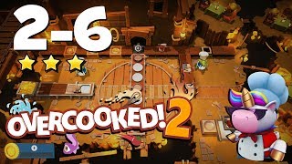 Overcooked! 2: Level 2-6 - 3 Stars Single Player!
