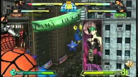 Marvel Vs Capcom 3 Xbox Live Player Match vs MiniKeith