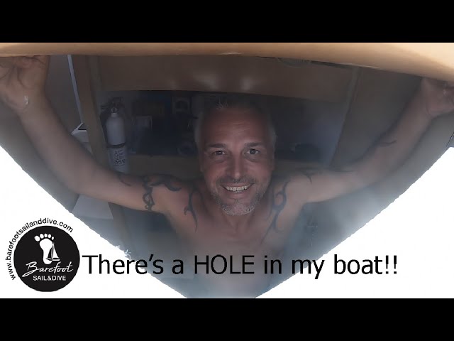 There’s a HOLE in my boat! (S2 E12 Barefoot Sail and Dive)