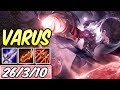 GUÍA DE VARUS ADC S10!!!  RUNAS, BUILD, COMBOS Y MAS - YouTube