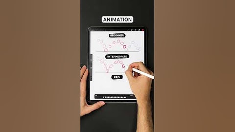 3 levels of animation 🤩 bouncing ball tutorial #animation #procreate