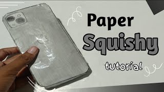 HOW TO MAKE PAPER SQUISHY✨ WITHOUT COTTON!|| DIY PAPER SQUISHY✨ || IPHONE SQUISHY📱✨