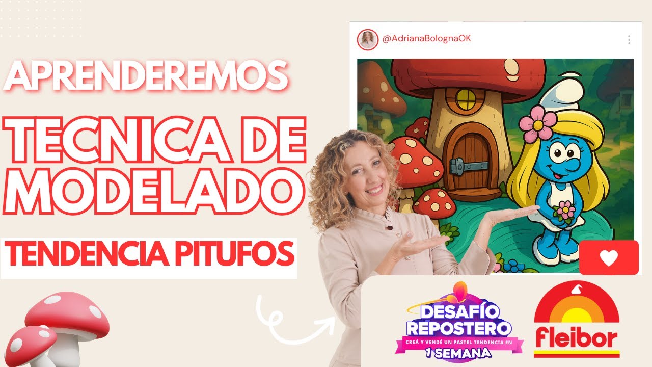 Tecnica de Modelado | Tendencia Pitufos #DesafioRepostero