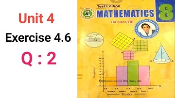 #Maths Class 8 | Unit 4 | Exercise 4.6 | Q 2 | Sindh Textbook board