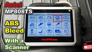 Autel Scanner: ABS modulator bleed / How to Get air out of ABS / Antilock brake system bleeding